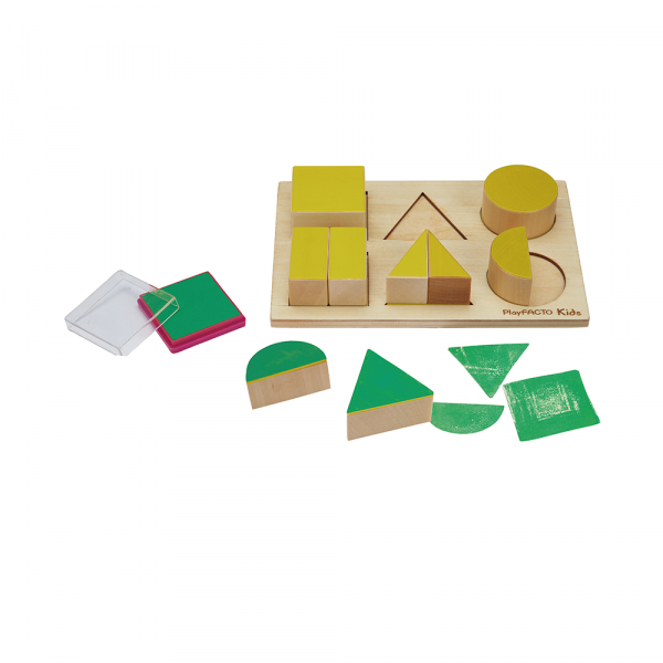 PlayFacto Kids 幼稚園數學教具 - 形狀拼塊(幾何)