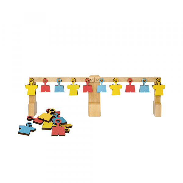 PlayFacto Kids 幼稚園數學教具 - 衣架套裝 (圖案排序)