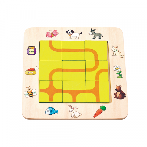 PlayFacto Kids 幼稚園數學教具 - 迷宮拼圖 (解決問題)