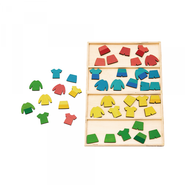 PlayFacto Kids 幼稚園數學教具 - 衣服套裝 (分類)