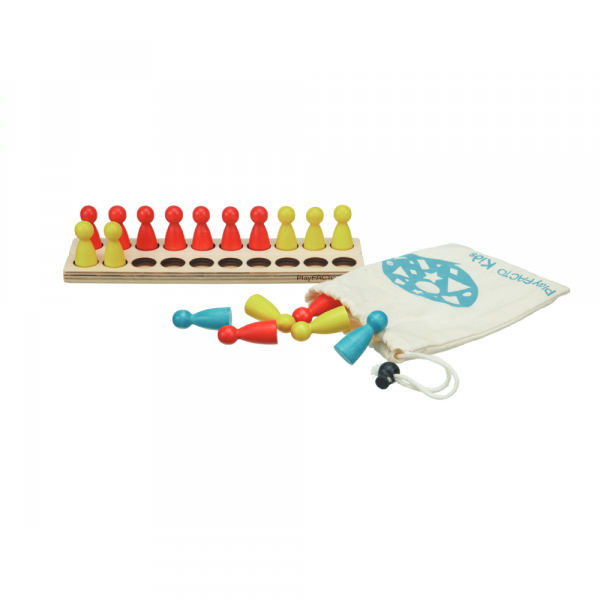 PlayFacto Kids 幼稚園數學教具 - 彩棋遊戲板 (數字及運算)