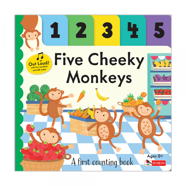 Out Loud! Book 1 - Five Cheeky Monkeys : A first counting book